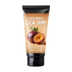 LUBRIFICANTE BEIJÁVEL COM SABOR A MARACUJÁ LICK HIM 1.7 FL OZ 50 ML PHARMQUESTS 