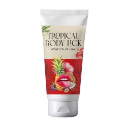 LUBRIFICANTE COM AROMA TROPICAL BODY LICK 1.7 FL OZ 50 ML