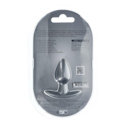 PLUG ANAL SMOOTH SILICONE SMALL 2.6 /6,5 CM GUN METAL OUCH!