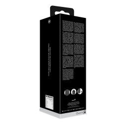 MÁQUINA DE SEXO HAND HELD DE SILICONE LÍQUIDO PRETA OUCH!