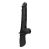 MÁQUINA DE SEXO HAND HELD DE SILICONE LÍQUIDO PRETA OUCH!