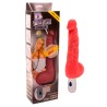 VIBRADOR PULSE MASTER REALISTA COM LUZ VERMELHO