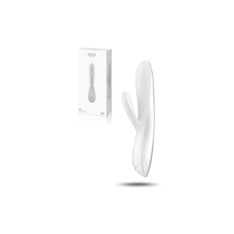 VIBRADOR RECARREGÁVEL E5 OVO BRANCO