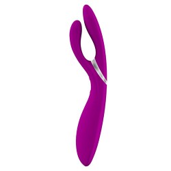 VIBRADOR DUPLO RECARREGÁVEL E6 OVO FÚCSIA