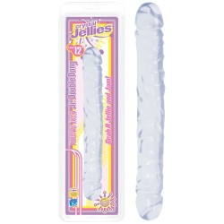 DILDO DUPLO JR. DOUBLE DONG 12'' TRANSPARENTE