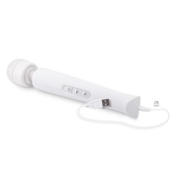 MASSAJADOR COM CARREGADOR USB CANDY PIE MAGIC WAND BRANCO