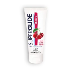 LUBRIFICANTE COMESTÍVEL HOT™ SUPERGLIDE CEREJA 75ML