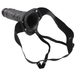 STRAP-ON OCO COM TESTÍCULOS REAL RAPTURE AIR FEELING 8" PRETO