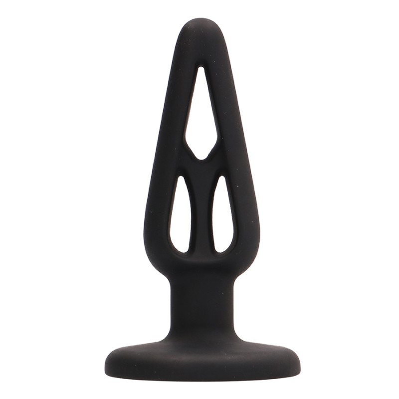 PLUG ANAL EM SILICONE PLUG & PLAY 4” PRETO