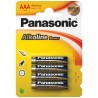 4 PILHAS AAA ALCALINAS PANASONIC