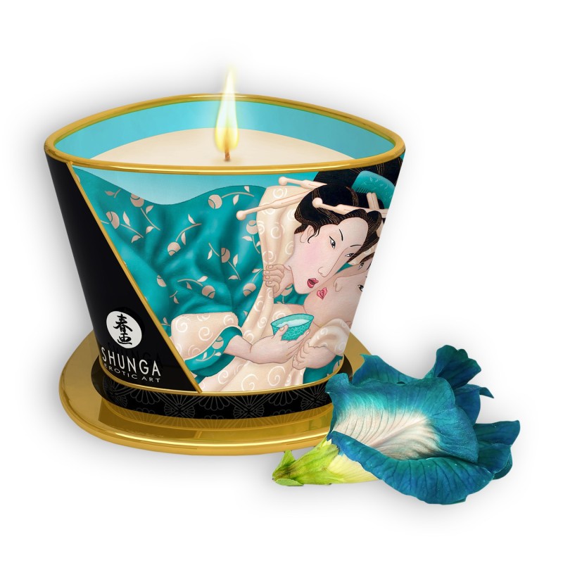 VELA DE MASSAGEM SHUNGA SENSUAL ISLAND BLOSSOM 170ML