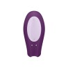 VIBRADOR DOUBLE JOY COM APP SATISFYER ROXO