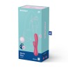 VIBRADOR MONO FLEX COM APP E BLUETOOTH SATISFYER VERMELHO