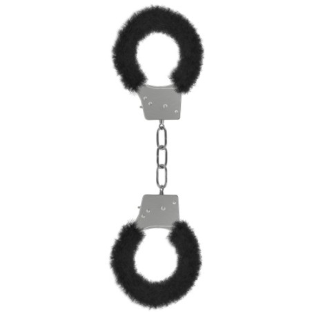 ALGEMAS COM PELUCHE BEGINNER'S FURRY HANDCUFFS PRETAS