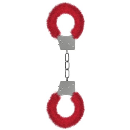 ALGEMAS COM PELUCHE BEGINNER'S FURRY HANDCUFFS VERMELHAS