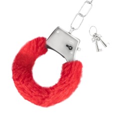 ALGEMAS DE PELUCHE LOVE CUFFS CRUSHIOUS VERMELHAS