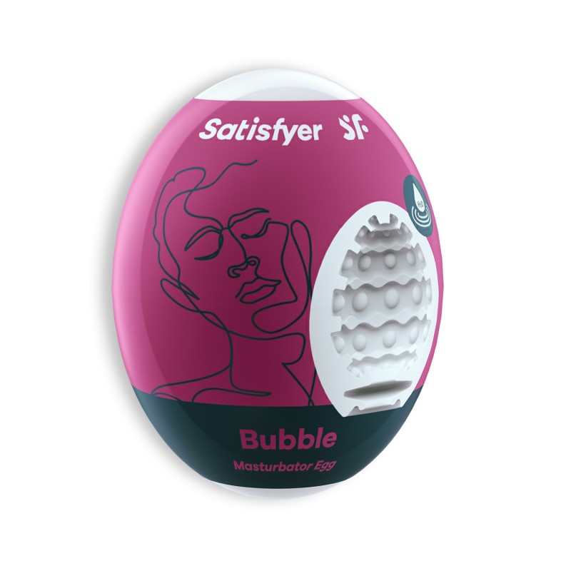 MASTURBADOR MASTURBATOR EGG BUBBLE SATISFYER