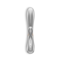 VIBRADOR HOT LOVER COM APP SATISFYER CINZA - CHAMPANHE