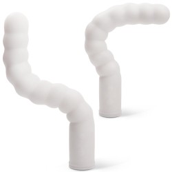 VIBRADOR RECARREGÁVEL COM AQUECIMENTO ZIG ZAG BRANCO