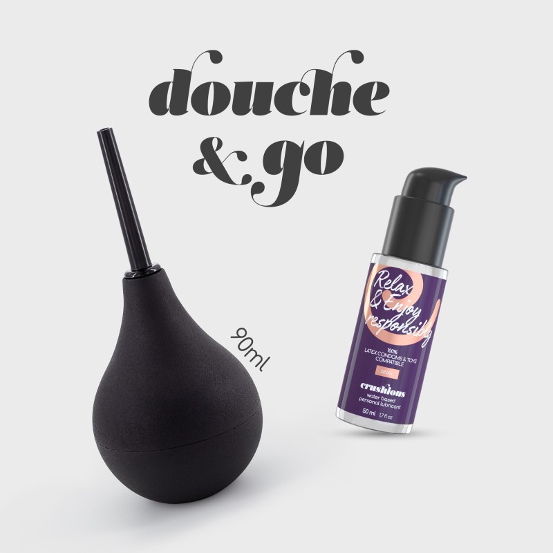 DOUCHE & GO DUCHE ANAL 90ML COM LUBRIFICANTE ANAL 50ML CRUSHIOUS