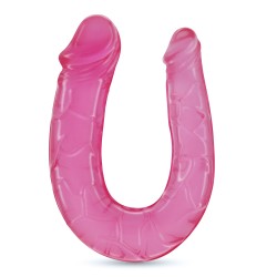 DEEP DIVER DILDO DUPLO COM LUBRIFICANTE ANAL 50ML CRUSHIOUS ROSA