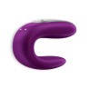 VIBRADOR DOUBLE FUN COM APP SATISFYER ROXO