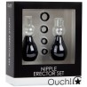 KIT SUGADOR DE MAMILOS OUCH! NIPPLE ERECTOR SET PRETO