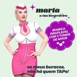 MARTA A HOSPEDEIRA BONECA INSUFLÁVEL LOIRA CRUSHIOUS