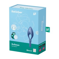 ANEL VIBRATÓRIO BULLSEYE COM APP SATISFYER AZUL