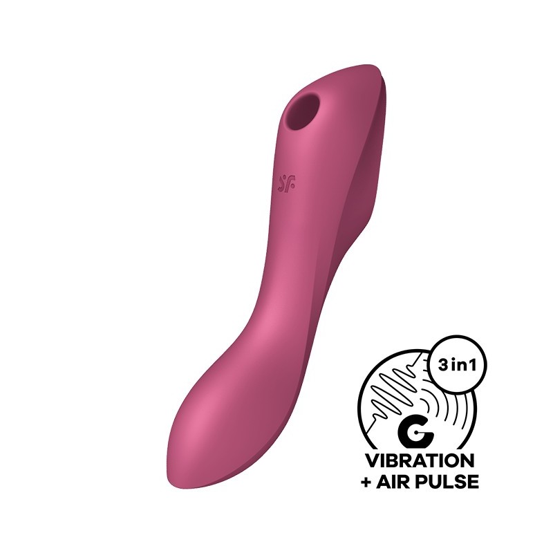 VIBRADOR CURVY TRINITY 3 SATISFYER VERMELHO