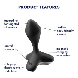 VIBRADOR ANAL GAME CHANGER SATISFYER PRETO