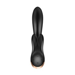 VIBRADOR DOUBLE FLEX COM APP SATISFYER PRETO