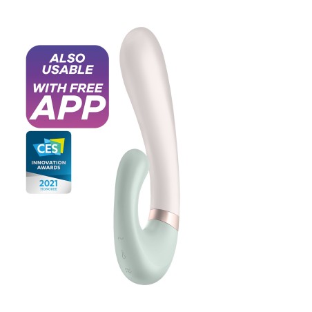 VIBRADOR HEAT WAVE COM APP SATISFYER VERDE