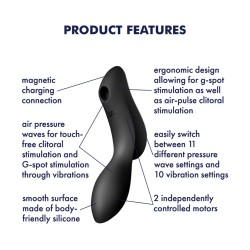 VIBRADOR CURVY TRINITY 2 SATISFYER PRETO