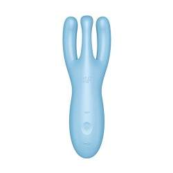 VIBRADOR THREESOME 4 COM APP SATISFYER AZUL