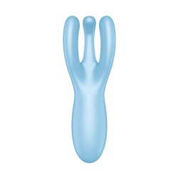 VIBRADOR THREESOME 4 COM APP SATISFYER AZUL