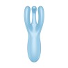 VIBRADOR THREESOME 4 COM APP SATISFYER AZUL